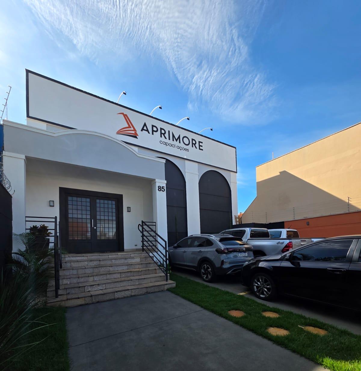 Fachada do Espaço Aprimore Eventos